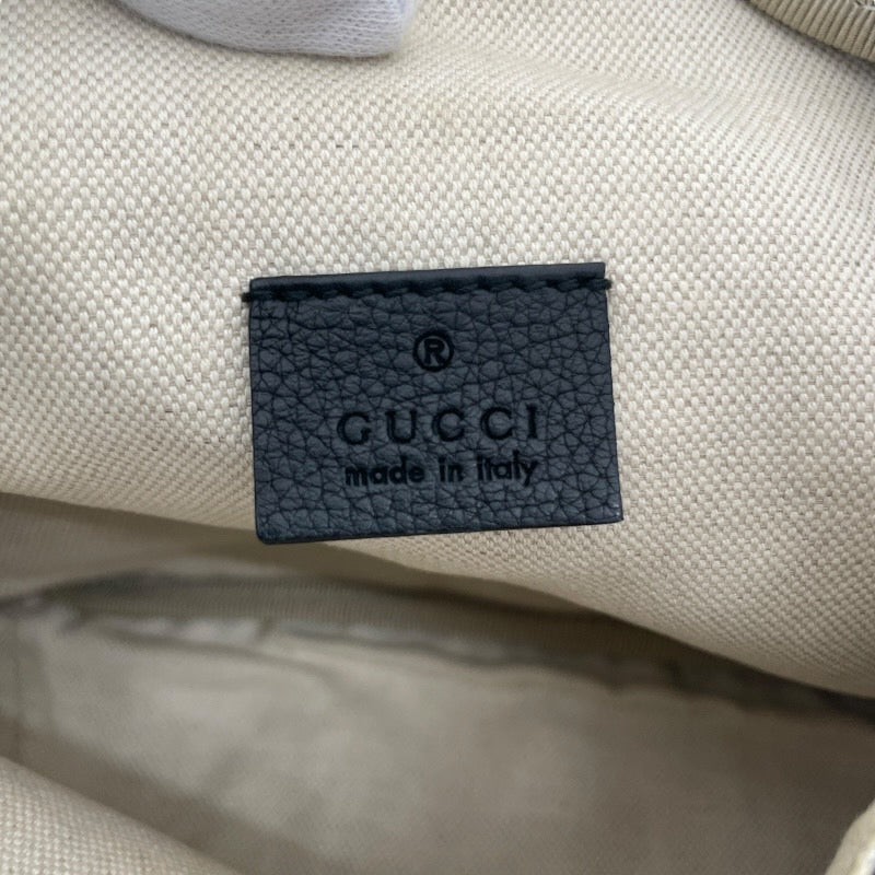 【GUCCI】グッチ ヴィンテージロゴ ウエストポーチ 530412 ウエストバッグ レザーメンズ レザー 本革 ボディバッグ 黒 ブラック