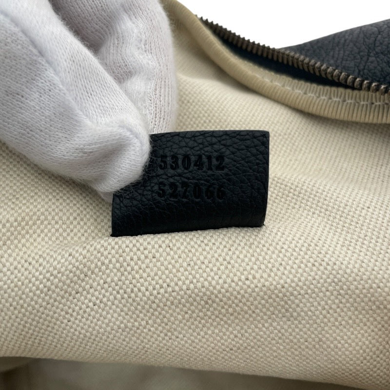 【GUCCI】グッチ ヴィンテージロゴ ウエストポーチ 530412 ウエストバッグ レザーメンズ レザー 本革 ボディバッグ 黒 ブラック
