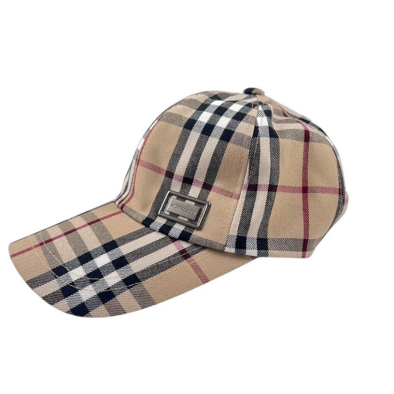 【中古】【BURBERRY】バーバリー バーバリーチェック キャップ コットン ユニセックス 帽子