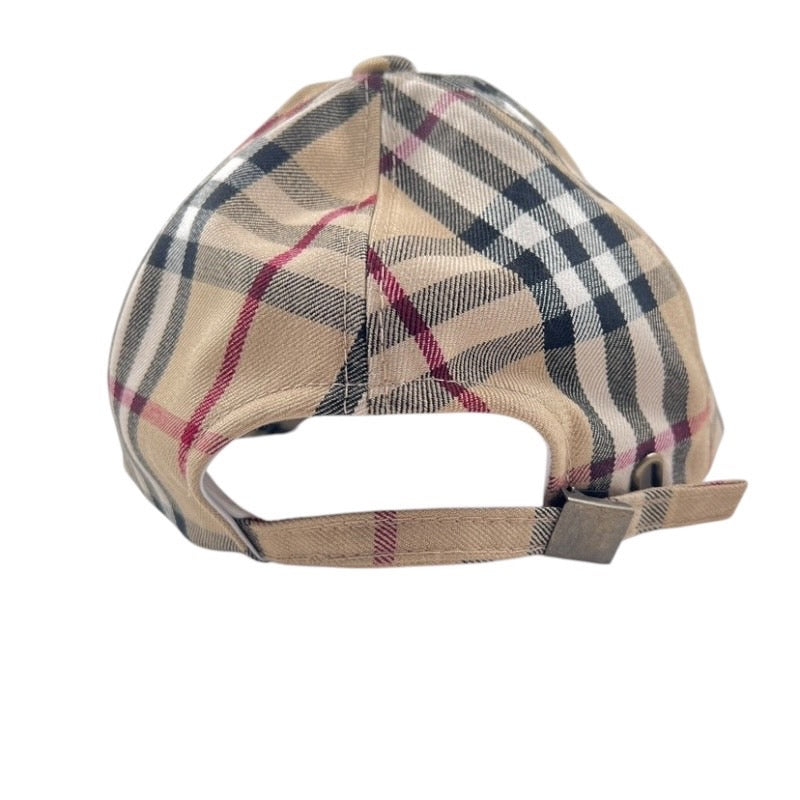 【中古】【BURBERRY】バーバリー バーバリーチェック キャップ コットン ユニセックス 帽子