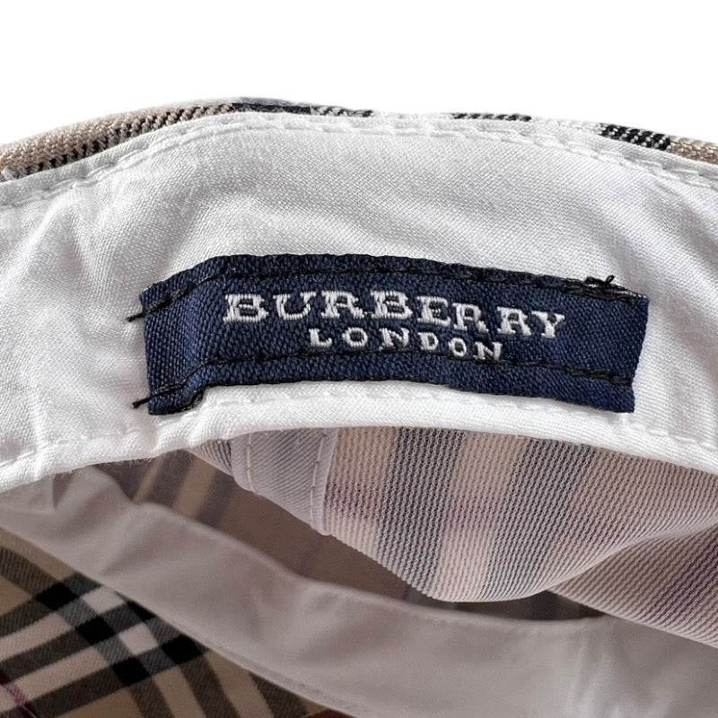 【中古】【BURBERRY】バーバリー バーバリーチェック キャップ コットン ユニセックス 帽子