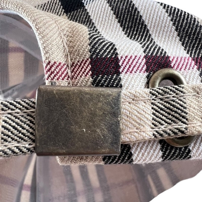 【中古】【BURBERRY】バーバリー バーバリーチェック キャップ コットン ユニセックス 帽子