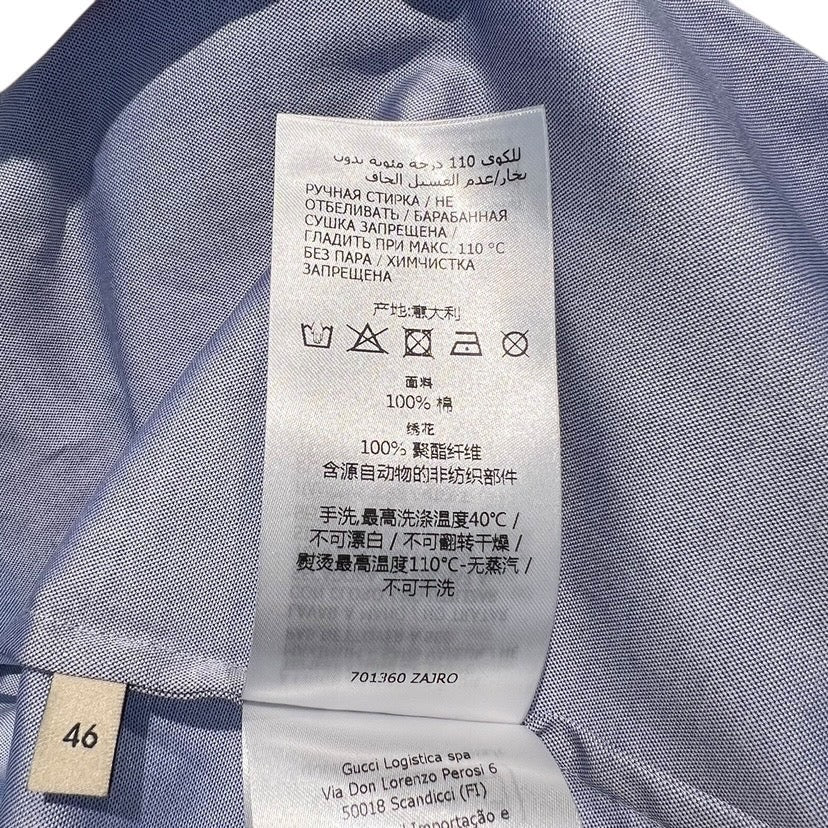 【GUCCI】グッチ GUCCI×adidas 半袖シャツメンズ ボタンシャツ コラボ