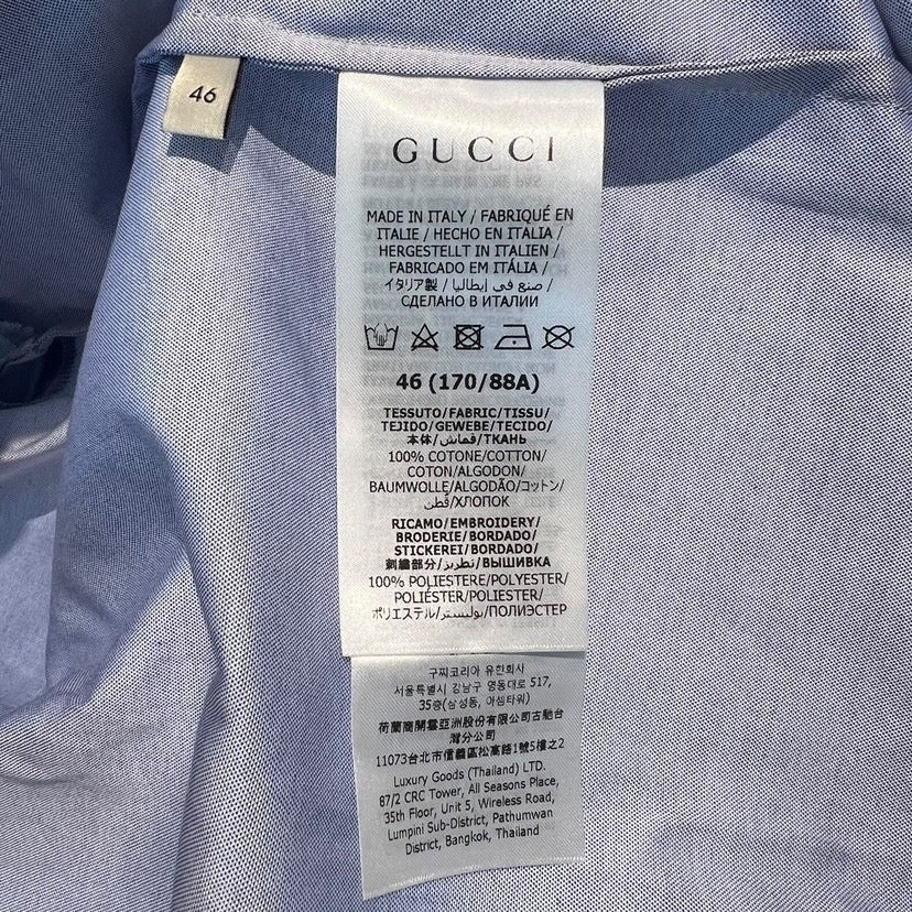 【GUCCI】グッチ GUCCI×adidas 半袖シャツメンズ ボタンシャツ コラボ