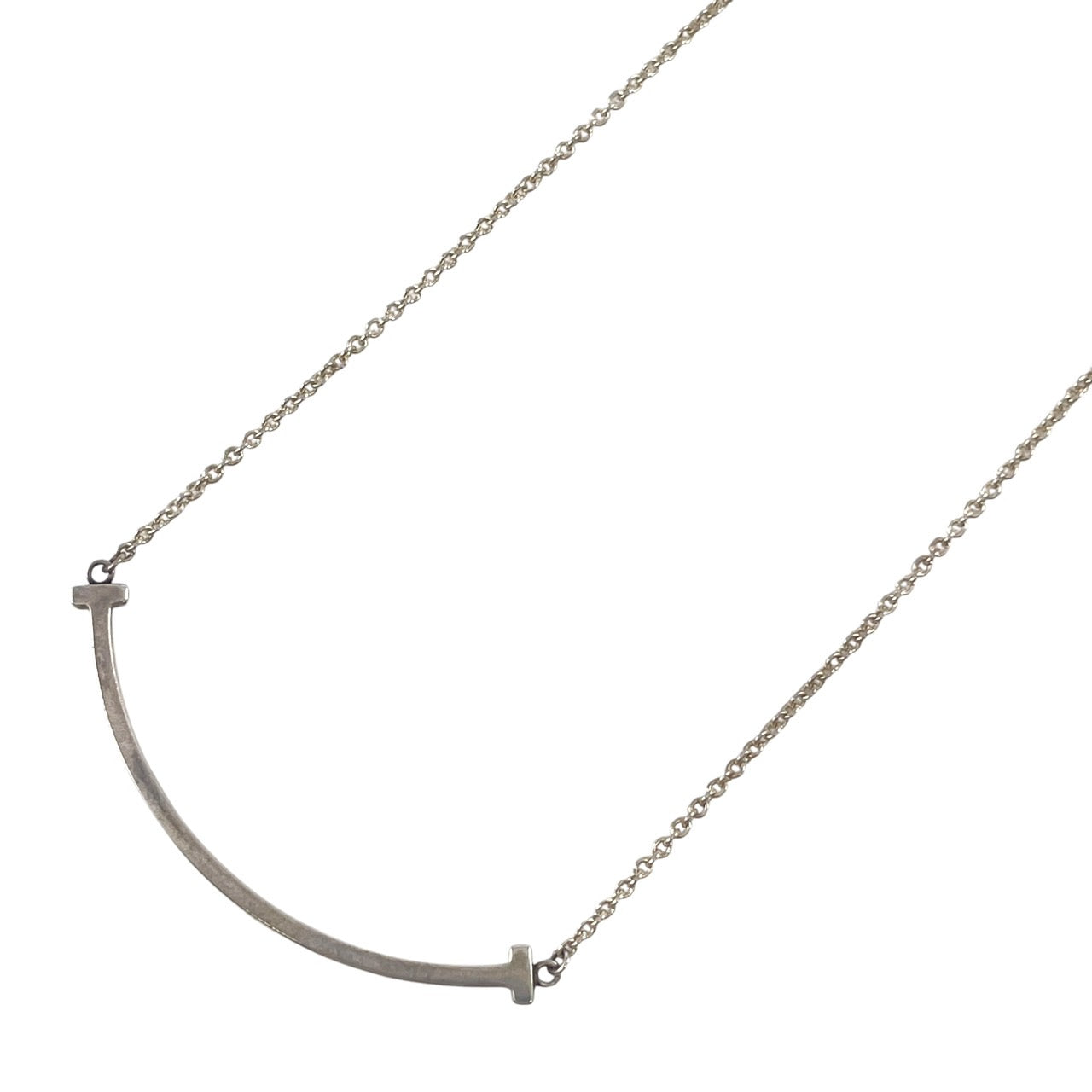 【TIFFANY&Co.】ティファニー Tスマイル ネックレス シルバー925ユニセックス スモール SILVER メンズ レディース