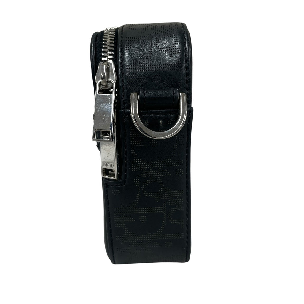 【Christian Dior】クリスチャンディオール サファリ 1ESPO206VPI ショルダーバッグ レザー メンズ オブリーク ギャラクシー ポシェット ブラック