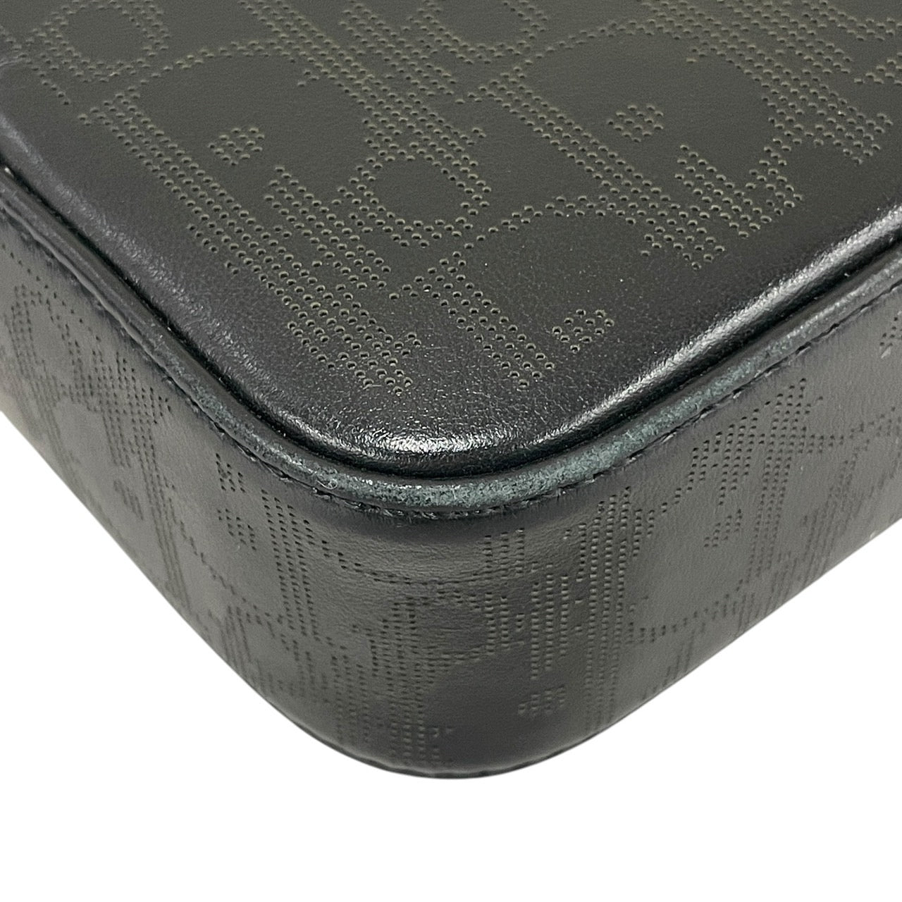 【Christian Dior】クリスチャンディオール サファリ 1ESPO206VPI ショルダーバッグ レザー メンズ オブリーク ギャラクシー ポシェット ブラック