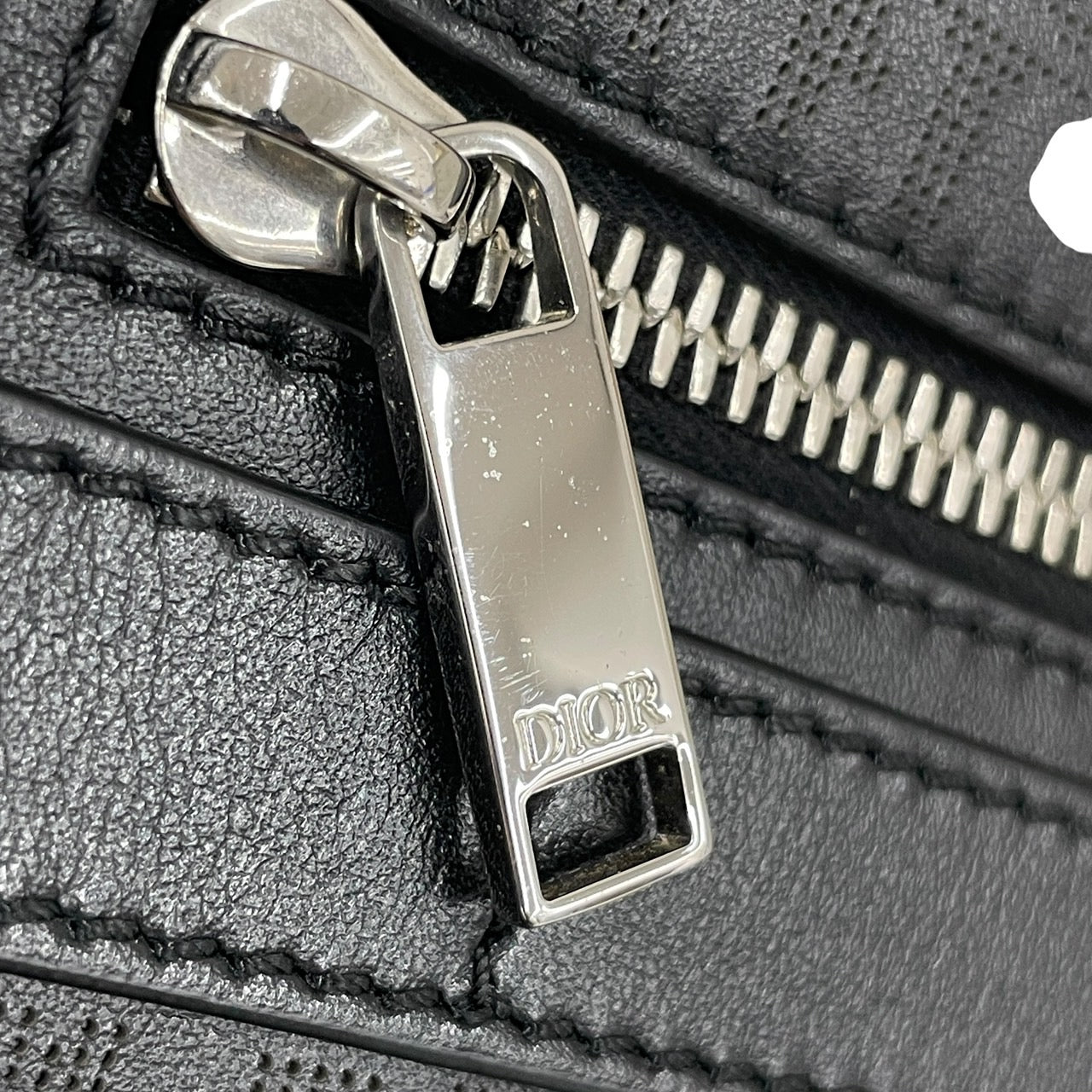 【Christian Dior】クリスチャンディオール サファリ 1ESPO206VPI ショルダーバッグ レザー メンズ オブリーク ギャラクシー ポシェット ブラック