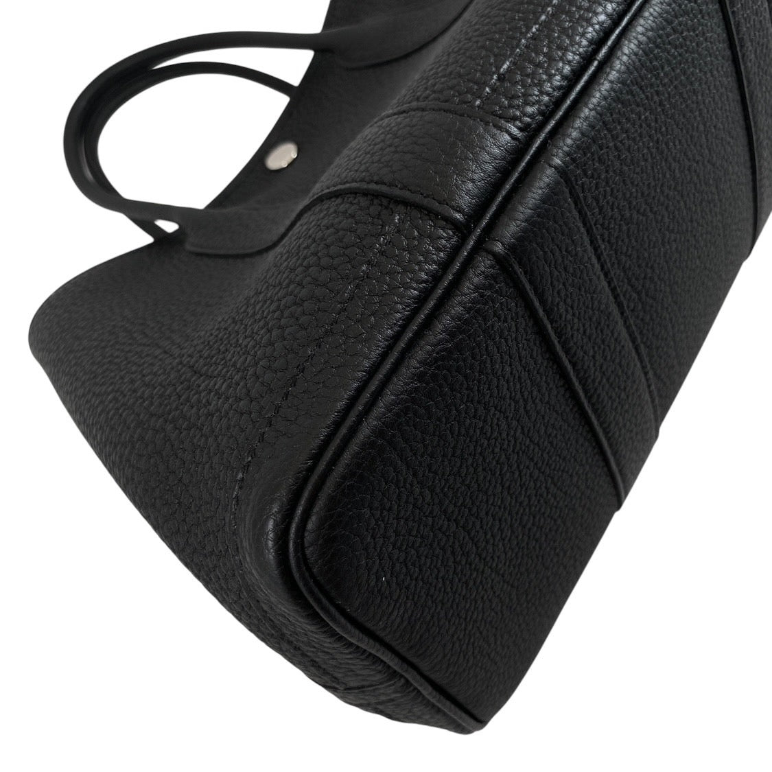 【HERMES】エルメス ガーデンパーティTPM ハンドバッグ ネゴンダ レディース U刻印(2022年) 黒 ブラック トート