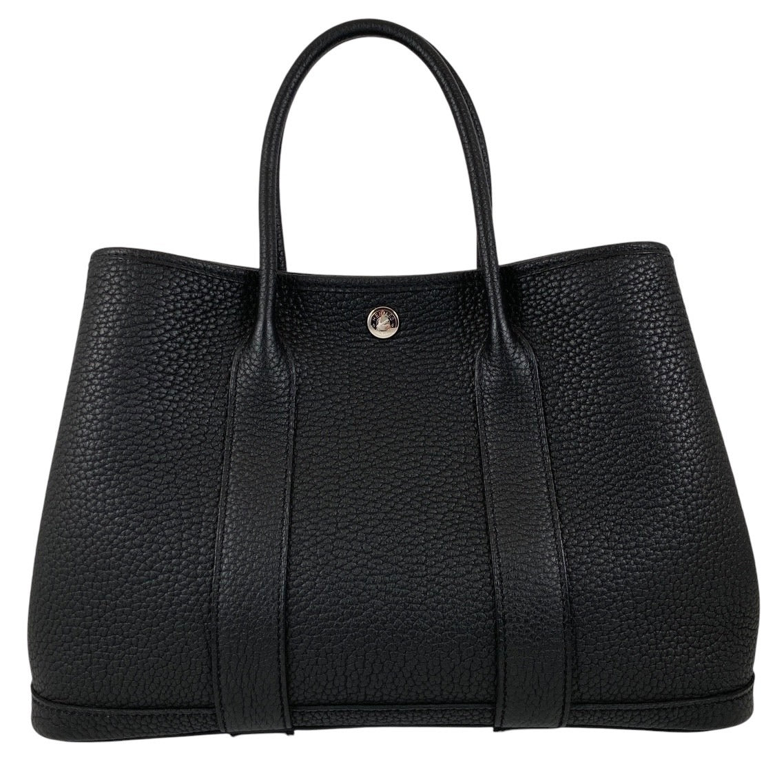 【HERMES】エルメス ガーデンパーティTPM ハンドバッグ ネゴンダ レディース U刻印(2022年) 黒 ブラック トート