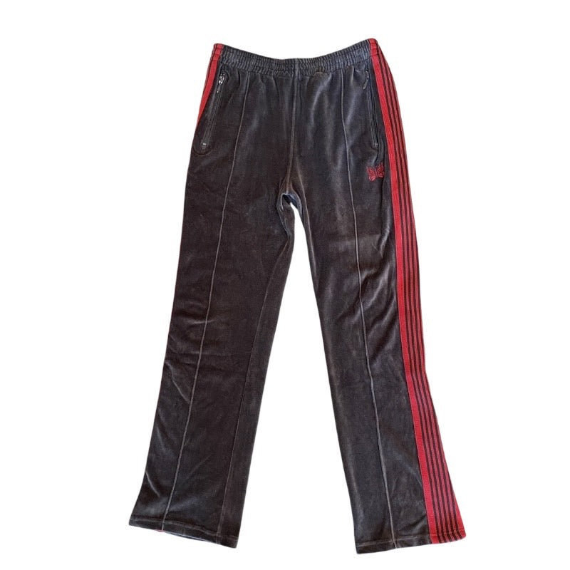 【NEEDLES】ニードルズ パンツ コットンメンズ ベロア トラックパンツ グレー ジャージ