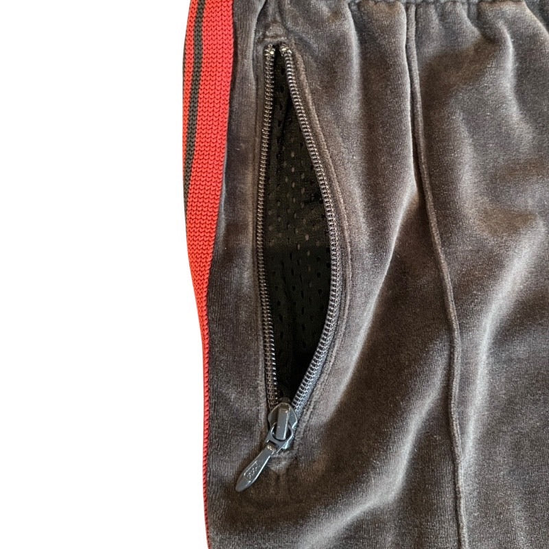 【NEEDLES】ニードルズ パンツ コットンメンズ ベロア トラックパンツ グレー ジャージ