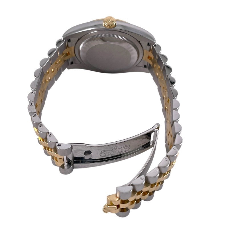 【ROLEX】ロレックス デイトジャスト 116233G 腕時計 SS/YG メンズ 黒文字盤 10Pダイヤ イエローゴールド 新品仕上げ済