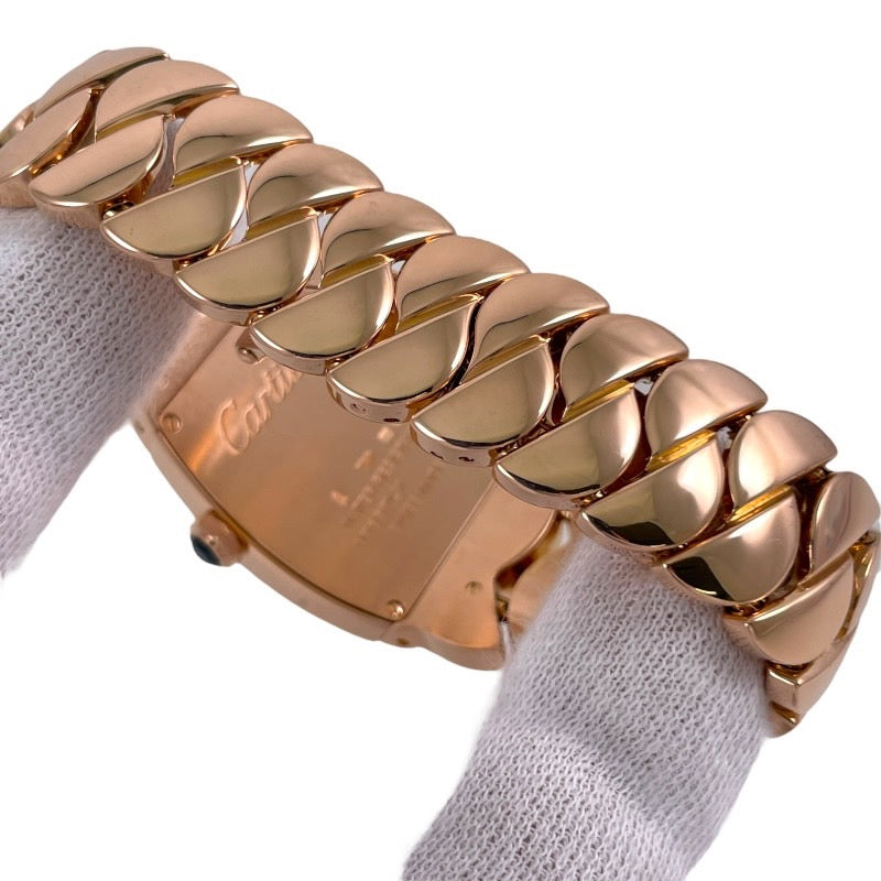 【CARTIER】カルティエ ラドーニャLM W640040I 腕時計 K18ピンクゴールドメンズ ピンクゴールド レディース