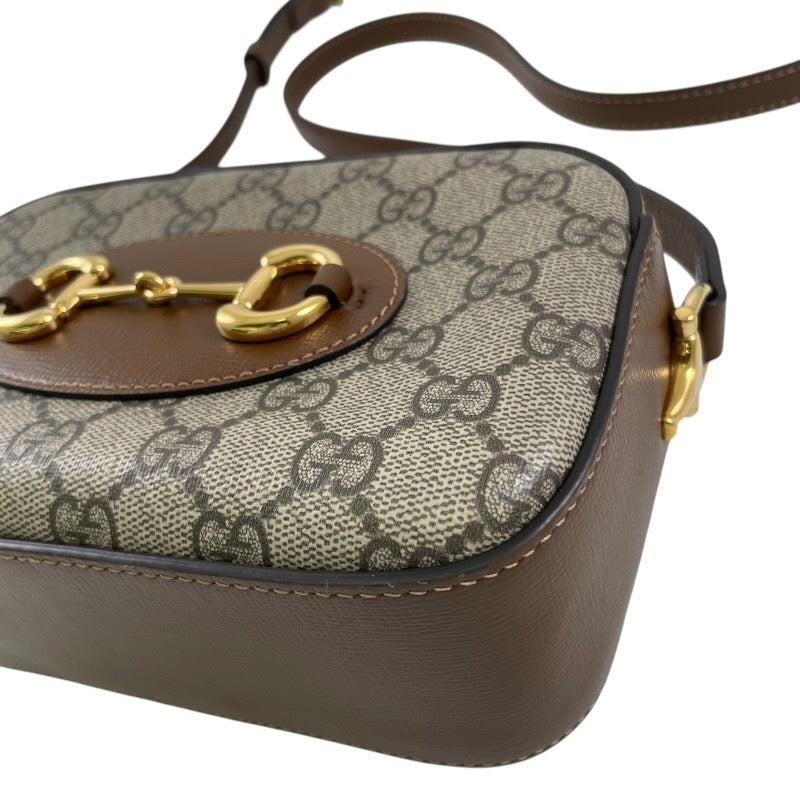 【GUCCI】グッチ ホースビット 760196 ショルダーバッグ PVC レディース 1955 ミニショルダーバッグ GG柄 ベージュ