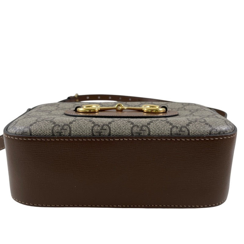 【GUCCI】グッチ ホースビット 760196 ショルダーバッグ PVC レディース 1955 ミニショルダーバッグ GG柄 ベージュ