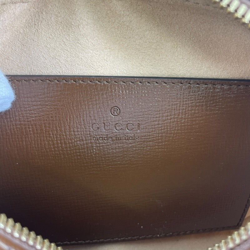 【GUCCI】グッチ ホースビット 760196 ショルダーバッグ PVC レディース 1955 ミニショルダーバッグ GG柄 ベージュ