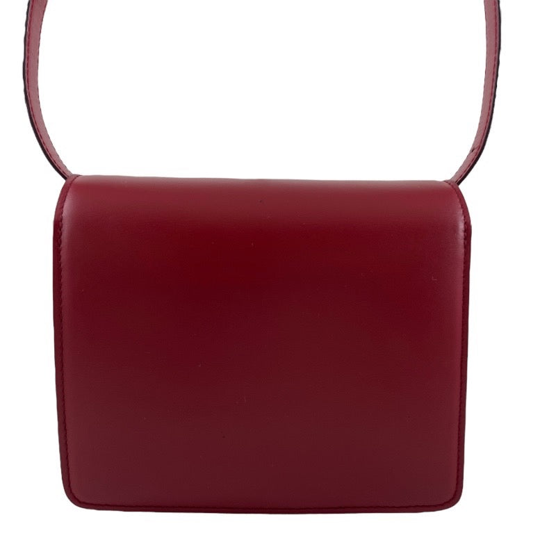 【CELINE】セリーヌ クラシックボックス 164183DLS.27ED ショルダーバッグ レザー レディース スモール ボックス カーフレザークロスボディ 赤 レッド