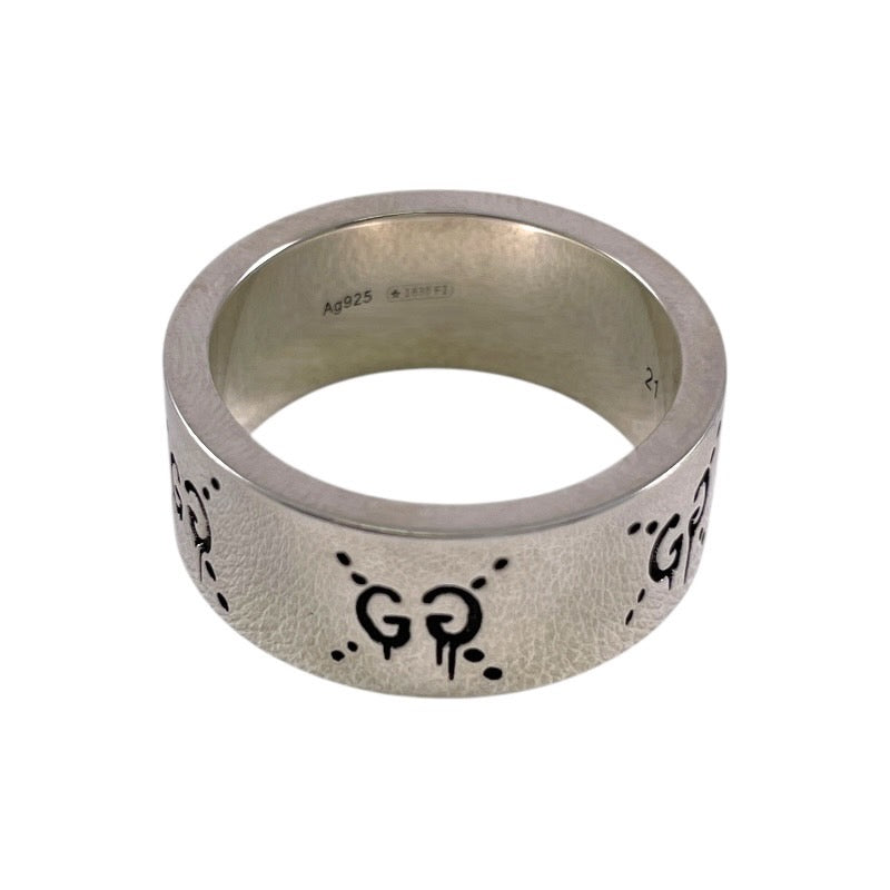 【GUCCI】グッチ ゴースト 455318 リング・指輪 シルバー925メンズ スカル 20号