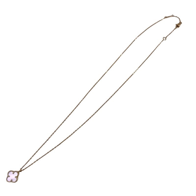 【Van Cleef & Arpels】ヴァンクリーフ&アーペル スウィートアルハンブラ シェル VCARF69100 ネックレス K18イエローゴールド レディース 750YG ペンダント マザーオブパール スイート