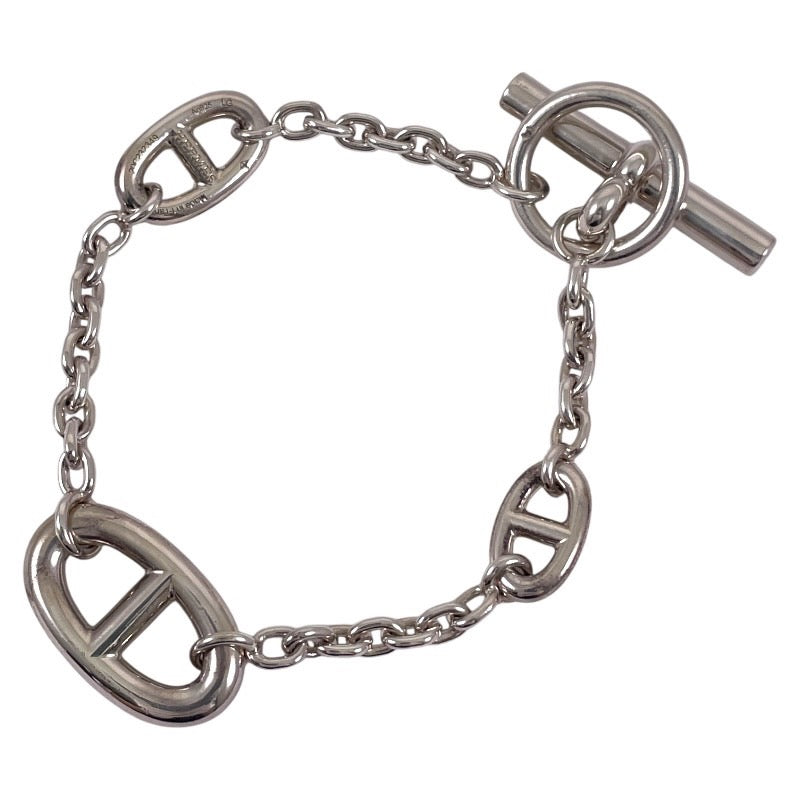 【HERMES】エルメス ファランドール ブレスレット シルバー925 レディース チェーン シェーヌダンクル LG 美品