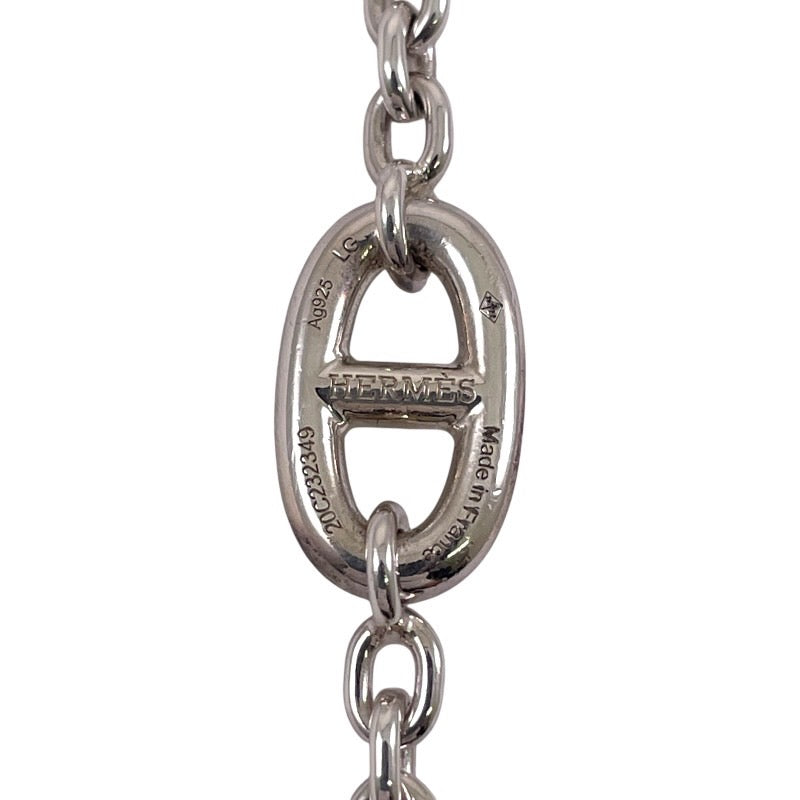 【HERMES】エルメス ファランドール ブレスレット シルバー925 レディース チェーン シェーヌダンクル LG 美品