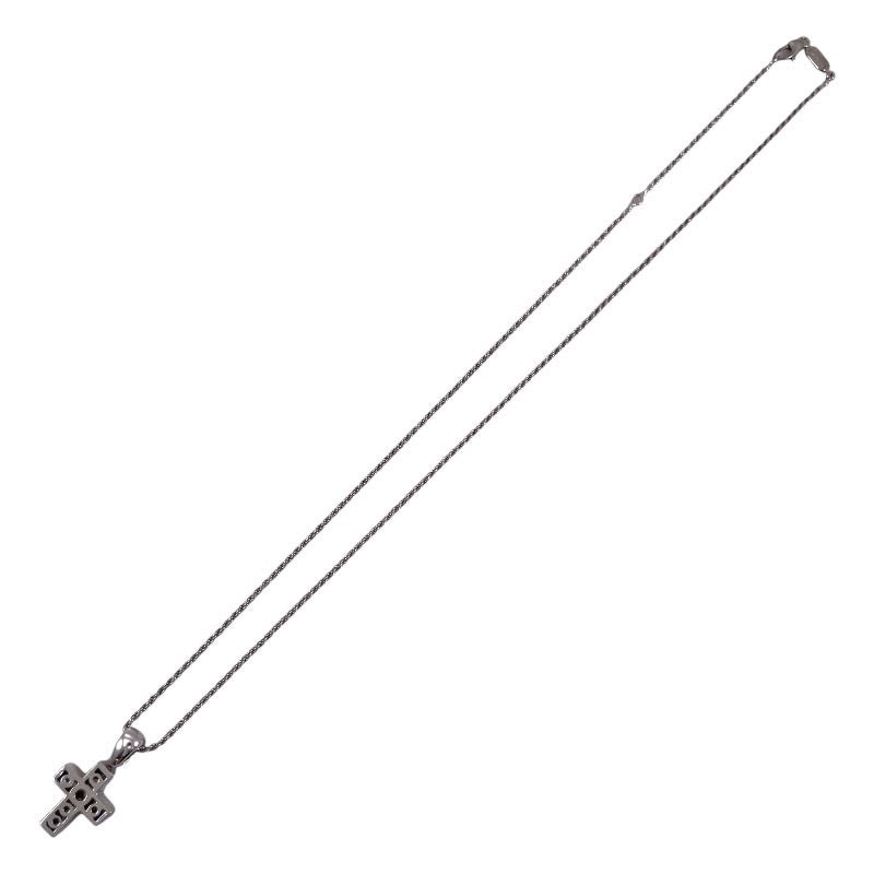 【Damiani】ダミアーニ クロス 十字架 ネックレス K18ホワイトゴールド レディース ダイヤモンド 750 ベルエポック メンズ