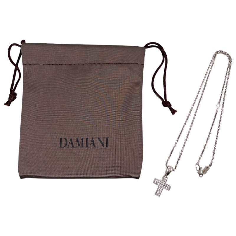 【Damiani】ダミアーニ クロス 十字架 ネックレス K18ホワイトゴールド レディース ダイヤモンド 750 ベルエポック メンズ