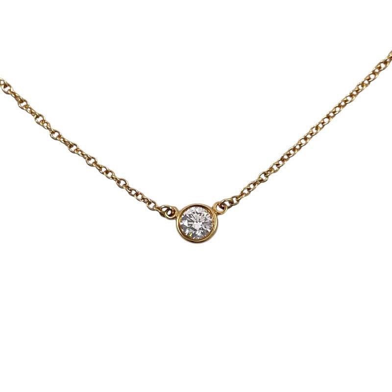 【TIFFANY&Co.】ティファニー バイザヤード ネックレス K18ピンクゴールド レディース 750PG ダイヤモンド
