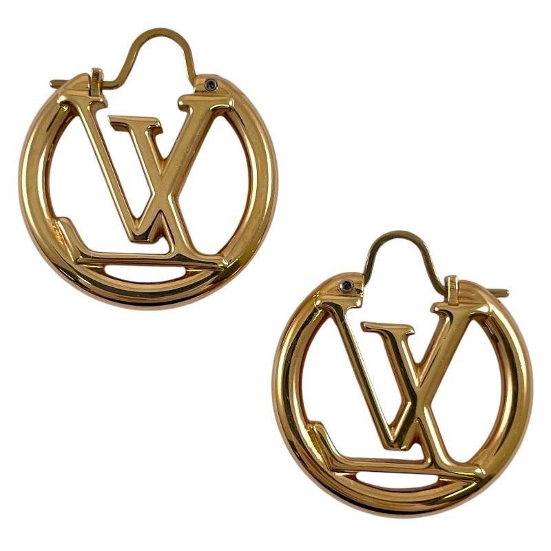 【LOUIS VUITTON】ルイ・ヴィトン ブックルドレイユ ルイーズ LV サークル M00396 ピアス レディース イヤリング ゴールド