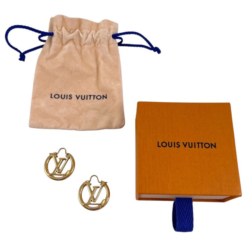 【LOUIS VUITTON】ルイ・ヴィトン ブックルドレイユ ルイーズ LV サークル M00396 ピアス レディース イヤリング ゴールド