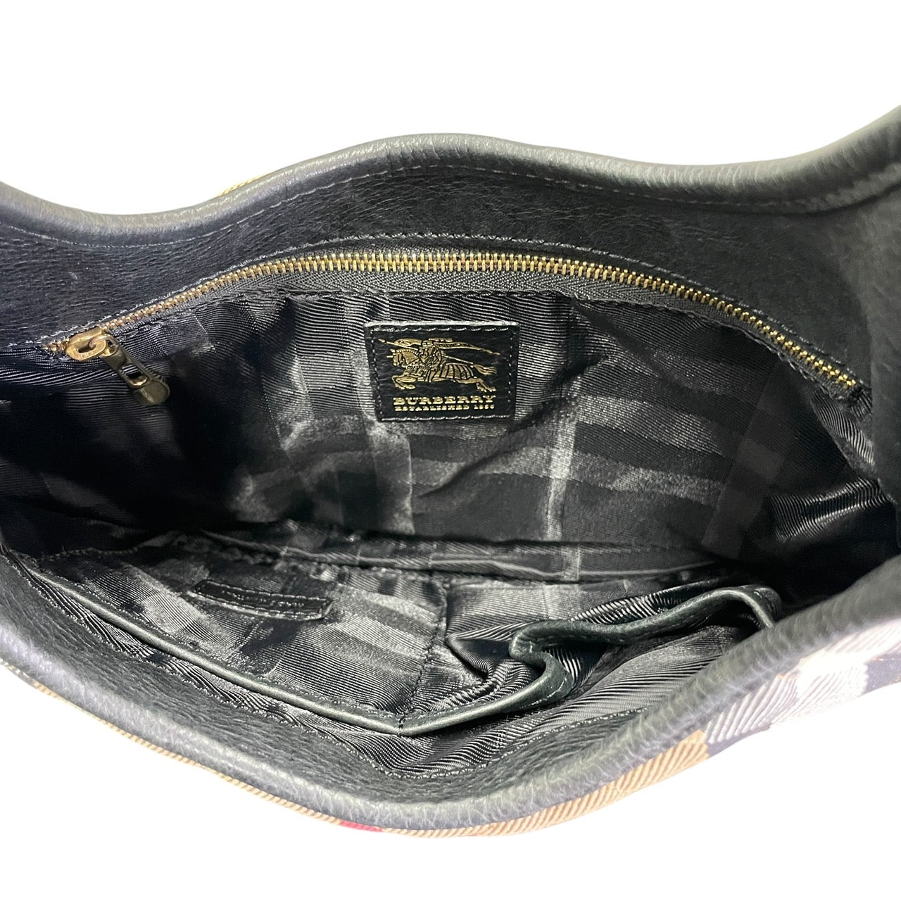 【BURBERRY】バーバリー ワンショルダー ショルダーバッグ レディース ノバチェック ロックチャーム キルティング ベージュ