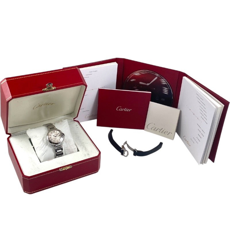 【CARTIER】カルティエ バロンブルーMM W6920071 腕時計 ステンレス レディース 自動巻き オートマティック