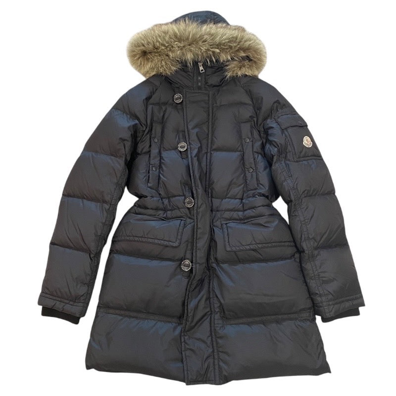 【MONCLER】モンクレール BISENTI ダウンジャケット ナイロン レディース サイズ1 ダウンコート 黒 ブラック