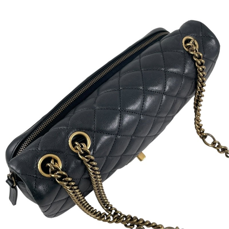 【CHANEL】シャネル マトラッセ A67488 ショルダーバッグ ラムスキン レディース チェーンショルダー 黒 ブラック 2WAY