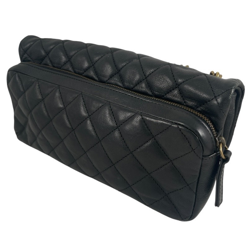 【CHANEL】シャネル マトラッセ A67488 ショルダーバッグ ラムスキン レディース チェーンショルダー 黒 ブラック 2WAY