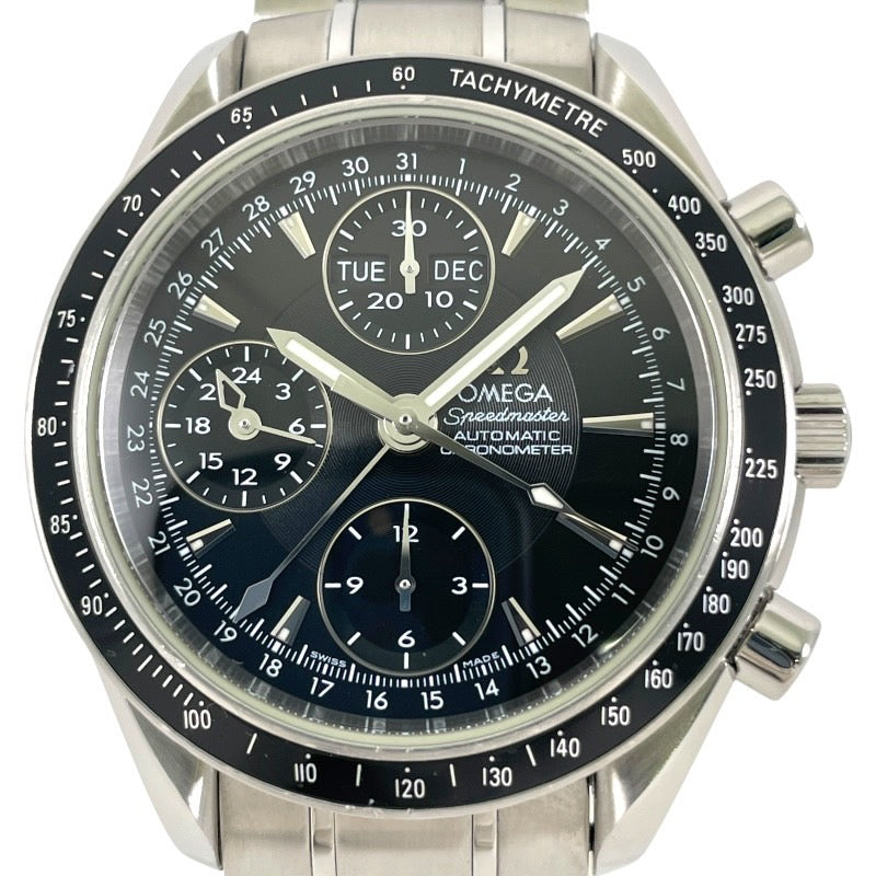 【OMEGA】オメガ スピードマスター トリプルカレンダー 3220.50 腕時計 ステンレススチール メンズ 新品仕上げ済 SS/SS 黒文字盤 自動巻き