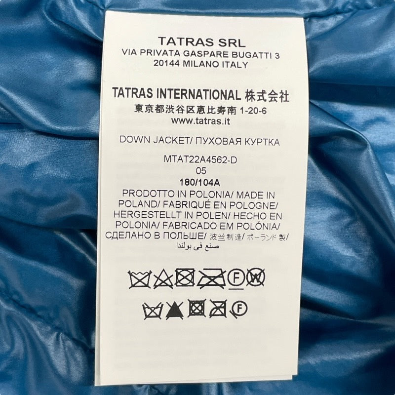 【TATRAS】タトラス BELBO ベルボ MTAT22A4562-D ダウンジャケット ナイロンメンズ 青 ブルー サイズ05 フード