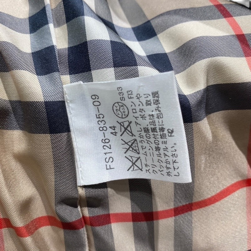 【BURBERRY】バーバリー チェック柄 フード付きコート その他アウター メンズ キルティング 中綿 黒 ブラック