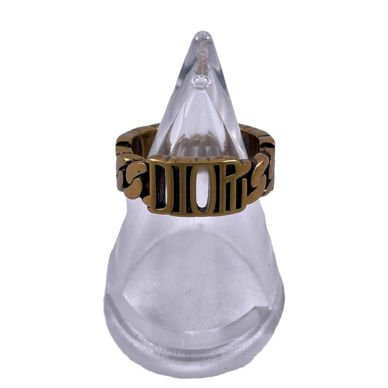 【Dior】ディオール DIORロゴ リング・指輪 レディース 11号 Sサイズ ゴールド
