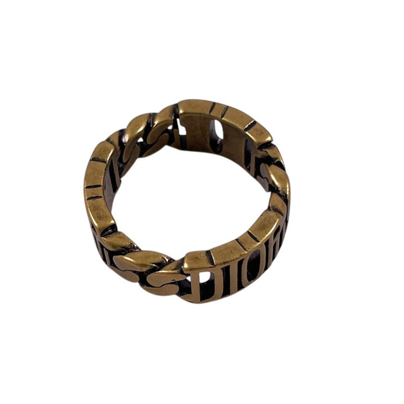 【Dior】ディオール DIORロゴ リング・指輪 レディース 11号 Sサイズ ゴールド