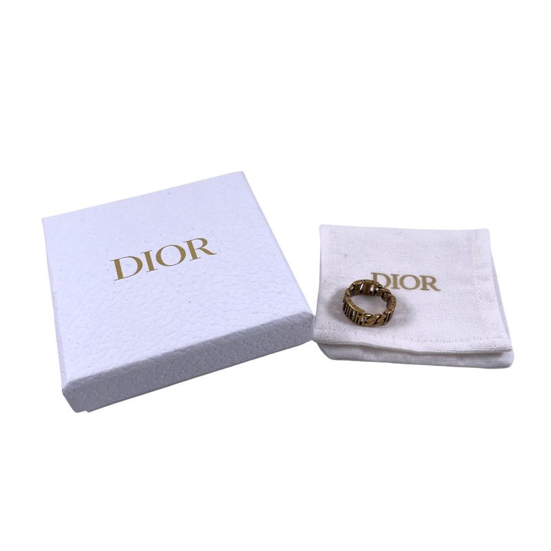【Dior】ディオール DIORロゴ リング・指輪 レディース 11号 Sサイズ ゴールド