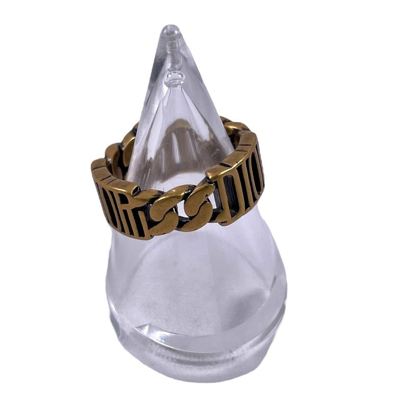 【Dior】ディオール DIORロゴ リング・指輪 レディース 11号 Sサイズ ゴールド