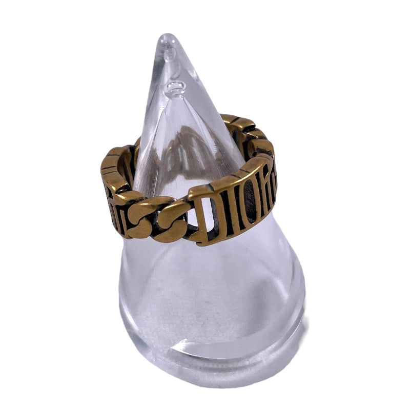 【Dior】ディオール DIORロゴ リング・指輪 レディース 11号 Sサイズ ゴールド