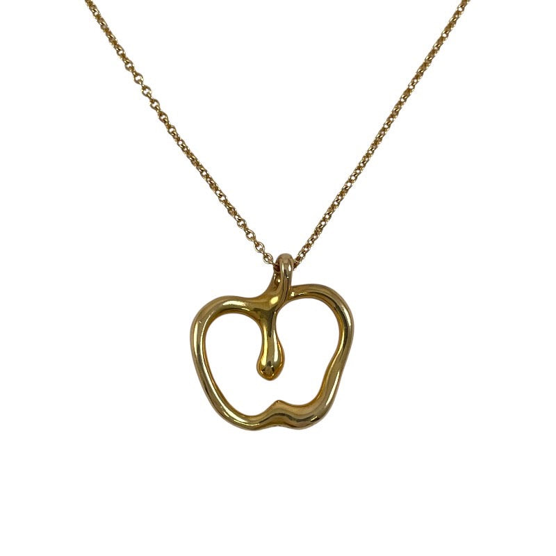 【TIFFANY&Co.】ティファニー アップル リンゴ ネックレス K18イエローゴールド レディース 750