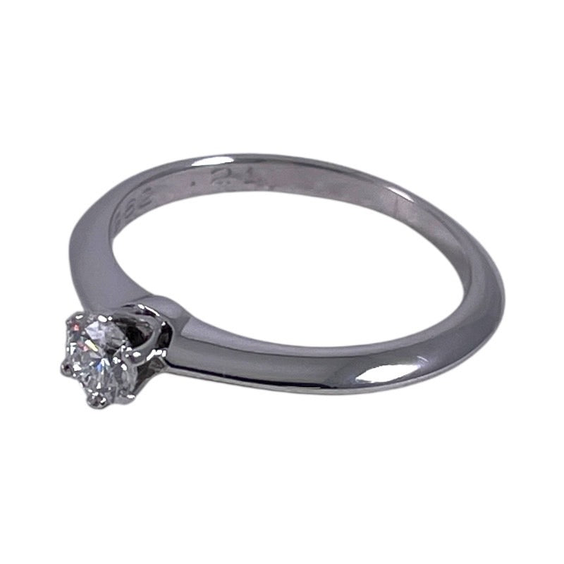 【TIFFANY&Co.】ティファニー ソリティア リング・指輪 Pt950プラチナ レディース ダイヤモンド D0.21 G/VVS2/VeryGood 9号