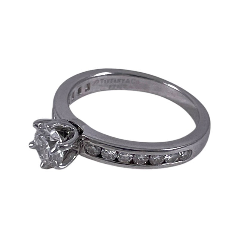 ティファニー ソリテール ダイヤ リング Pt950 4.1g D0.80 TIFFANY\u0026Co.ティファニー ソリテール チャネルセッティング リング