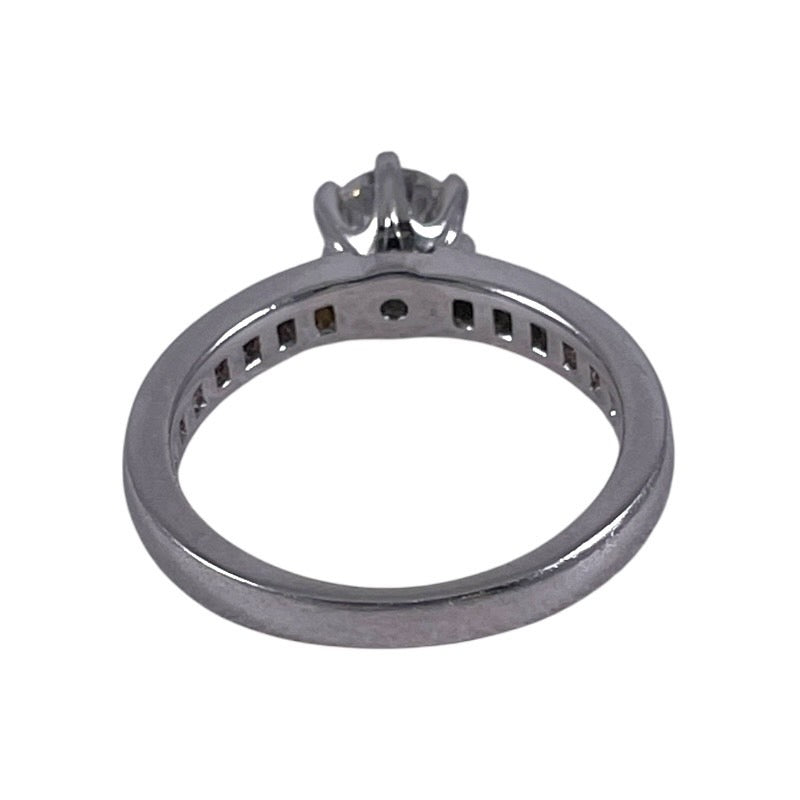 【TIFFANY&Co.】ティファニー ソリテール チャネルセッティング リング・指輪 Pt950プラチナ レディース ダイヤモンド D0.42 G/VS1/EX 5号