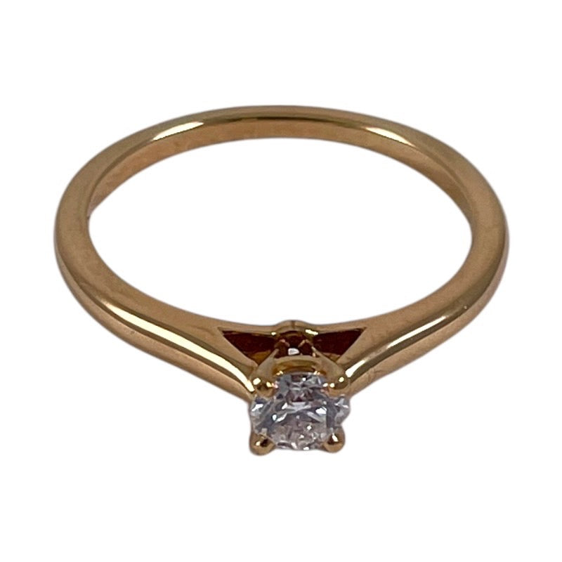 【CARTIER】カルティエ ソリテール ダイヤ リング・指輪 K18ピンクゴールドレディース 750 51号 11号 D0.22 F/VVS1/VeryGood GIA鑑付