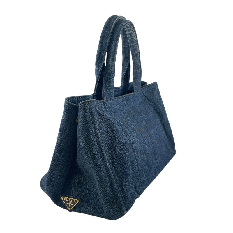 【PRADA】プラダ デニム カナパ B1877B トートバッグ レディース ハンドバッグ インディゴ ブルー